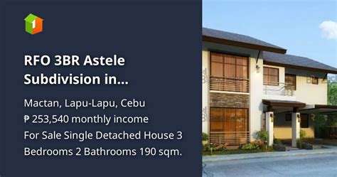 RFO Astele Subdivision Maribago, Lapu.